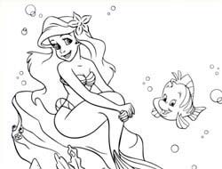 Mermaid: Coloring For Kids